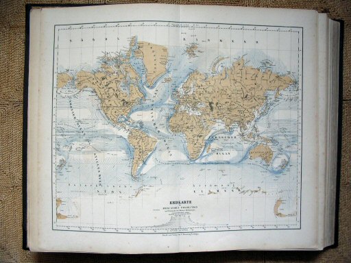 Sohr-Berghaus Hand-Atlas 1883 (100)
5. Erdkarte in Mercator's Projection