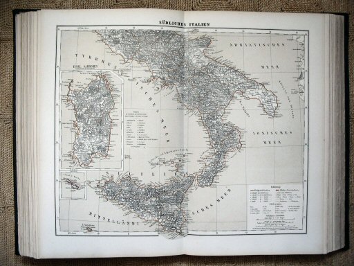 Sohr-Berghaus Hand-Atlas 1883 (100)
46. Südliches Italien