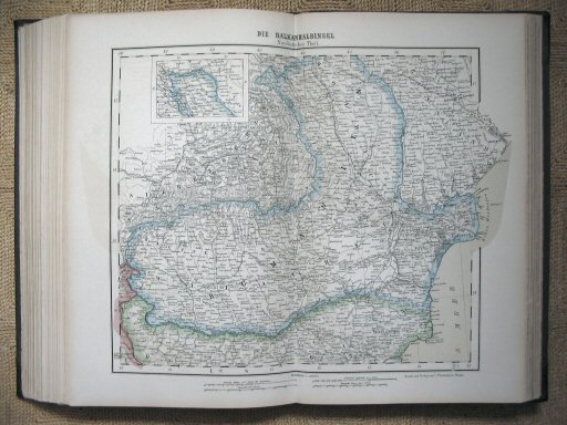 Sohr-Berghaus Hand-Atlas 1883 (100)
70. Die Balkanhalbinsel Nordöstlicher Theil