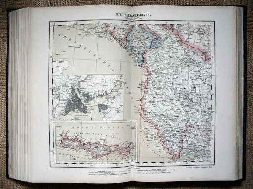 Sohr-Berghaus Hand-Atlas 1883 (100)
71. Die Balkanhalbinsel Südwestlicher Theil