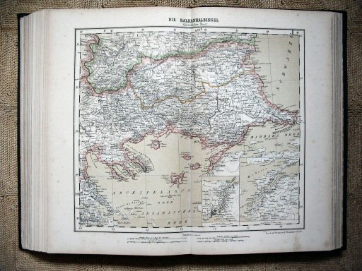 Sohr-Berghaus Hand-Atlas 1883 (100)
72. Die Balkanhalbinsel Südöstlicher Theil