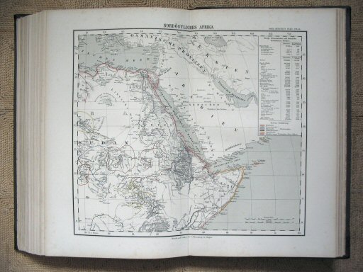 Sohr-Berghaus Hand-Atlas 1883 (100)
85. Nordöstliches Afrika