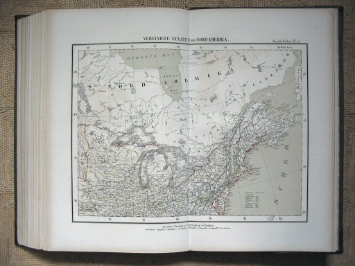 Sohr-Berghaus Hand-Atlas 1883 (100)
91. Vereinigte Staaten von Nordamerika. Nordöstlicher Theil