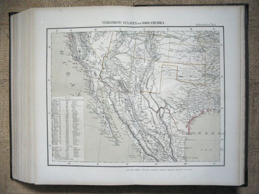 Sohr-Berghaus Hand-Atlas 1883 (100)
94. Vereinigte Staaten von Nordamerika. Südwestlicher Theil