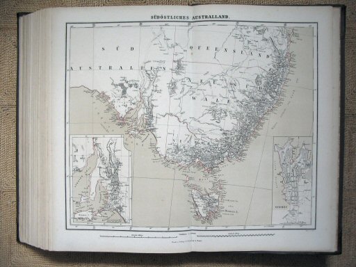 Sohr-Berghaus Hand-Atlas 1883 (100)
100. Südöstliches Australland