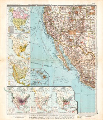 Sohr-Berghaus, Handatlas, 9e druk
70. Nordamerika, Blatt 3