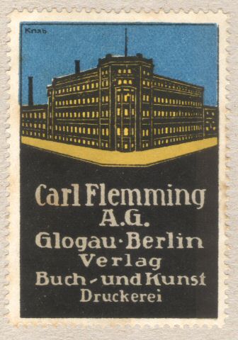 Carl Flemming A.G.
Sluitzegel / Picture-stamp