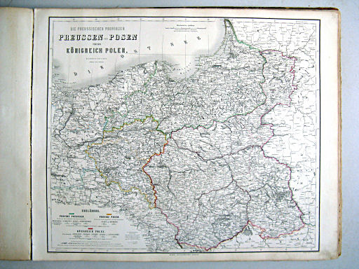 Hand-Atlas der Erde und des Himmels (1860)
24. Die Preussischen Provinzen Preussen und Posen und das Königreich Polen