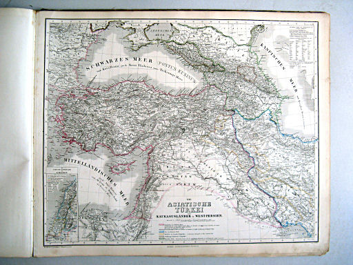 Hand-Atlas der Erde und des Himmels (1860)
51. Die Asiatische Türkei, die Kaukasusländer u. West-Persien