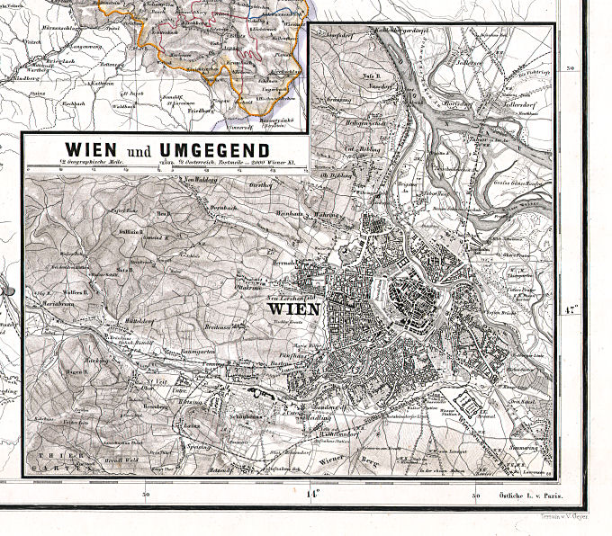 Hand-Atlas des Himmels und der Erde (1869)
26a. Wien und Umgegend