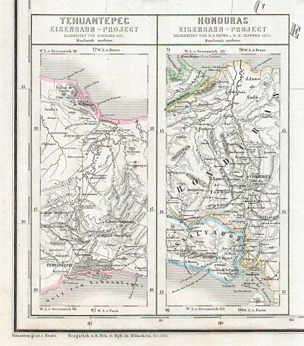 Hand-Atlas des Himmels und der Erde (1869)
63a. Tehuantepec Eisenbahn-Project
63b. Honduras Eisenbahn-Project