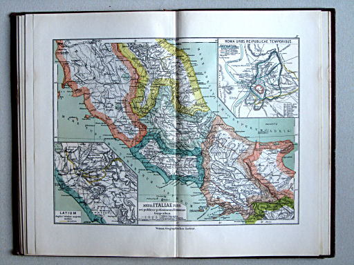 Atlas antiquus: Atlas der alten Welt, 1884
X. Media Italiae pars rei publicae potissimum Romanae temporibus