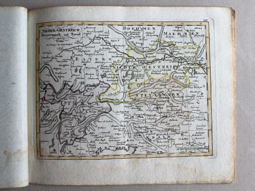 Compendieuser allgemeiner Atlas, 1818
XIV. Nieder-Oesterreich, Steyermark und Tyrol