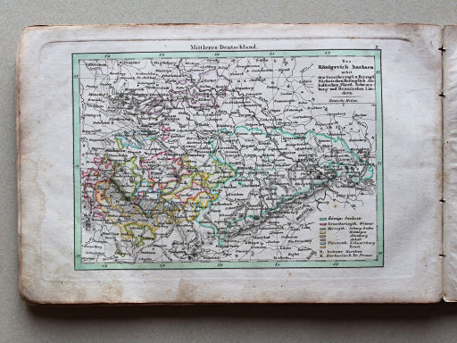 Weiland, Geographisch-statistischer Taschen-Atlas, 1838
10. Das Königreich Sachsen, nebst den Grossherzogl. und Herzogl. Sächsischen, Herzogl. Anhaltischen, Fürstl. Schwarzburgischen und Reussischen Ländern