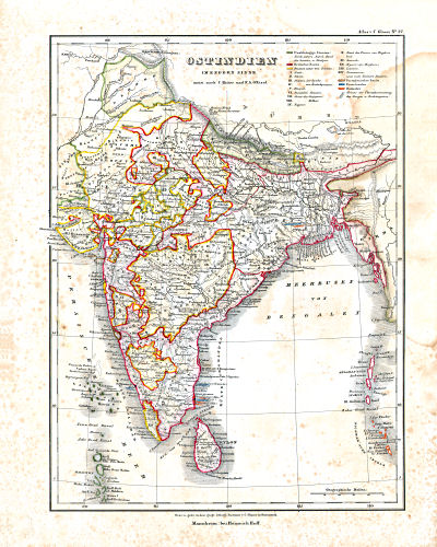 Glaser's Atlas über alle Theile der Erde (1842)
22. Ostindien im engern Sinne