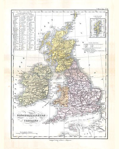 Glaser's Geographischer Hand-Atlas (1863)
16. Grossbritannien und Ireland