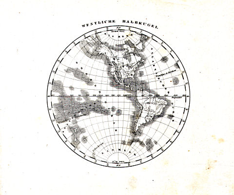 Glaser's Kleiner Atlas (ca. 1848)
1. Westliche Halbkugel