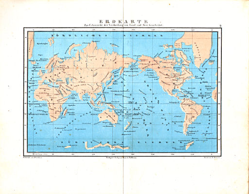 Dr. Carl Glaser's Schul-Atlas (1854)
2. Erdkarte