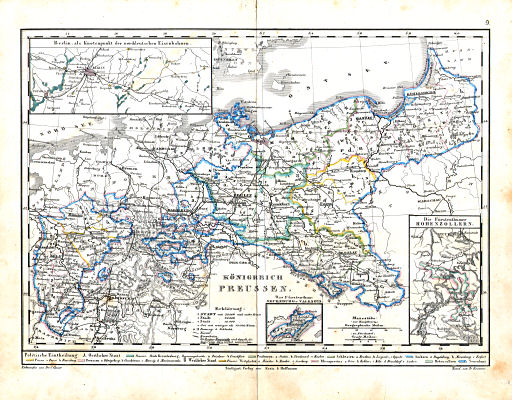 Dr. Carl Glaser's Schul-Atlas (1854)
9. Königreich Preussen