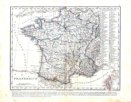 Dr. Carl Glaser's Schul-Atlas (1854)
14. Frankreich