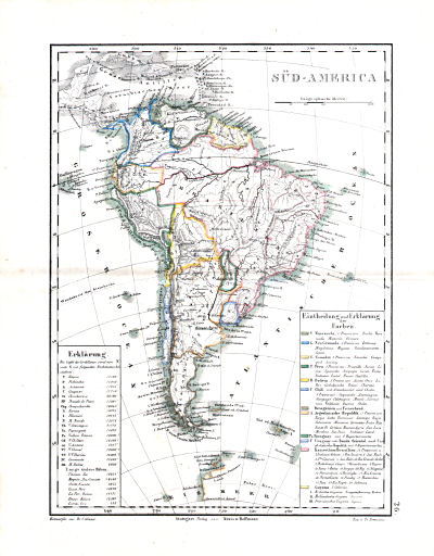 Dr. Carl Glaser's Schul-Atlas (1854)
26. Süd-America