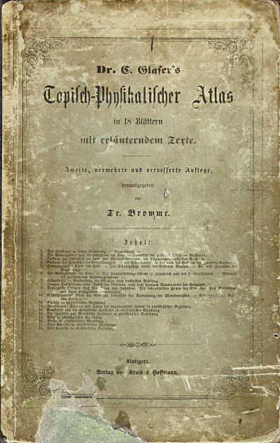 Glaser's Topisch-Physikalischer Atlas (1855)
Voorkant band / Front cover