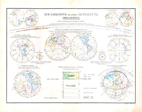 Glaser's Topisch-Physikalischer Atlas (1855)
1. Der Erdkörper in seiner Gestaltung. Erdansichten