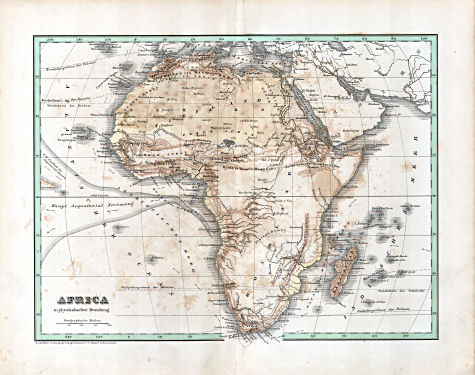 Glaser's Topisch-Physikalischer Atlas (1855)
16. Africa in physikalischer Beziehung