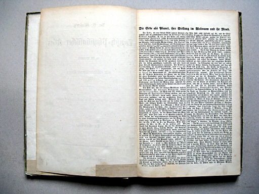 Glaser's Topisch-Physikalischer Atlas (1855)
Tekstdeel p. 1 / Text section p. 1