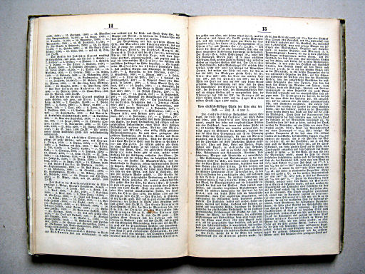 Glaser's Topisch-Physikalischer Atlas (1855)
Tekstdeel p. 14-15 / Text section p. 14-15