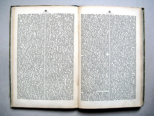 Glaser's Topisch-Physikalischer Atlas (1855)
Tekstdeel p. 30-31 / Text section p. 30-31