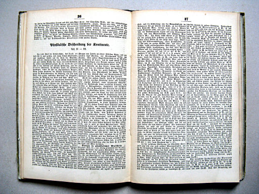 Glaser's Topisch-Physikalischer Atlas (1855)
Tekstdeel p. 36-37 / Text section p. 36-37