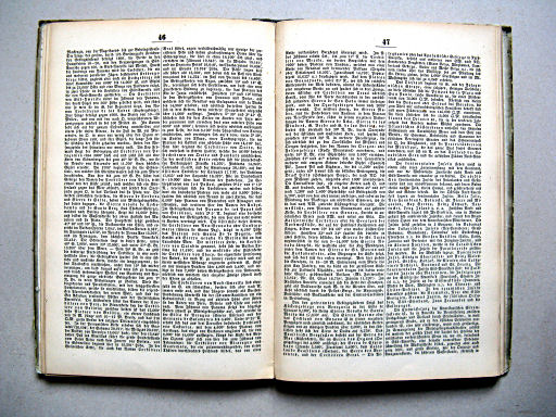 Glaser's Topisch-Physikalischer Atlas (1855)
Tekstdeel p. 46-47 / Text section p. 46-47