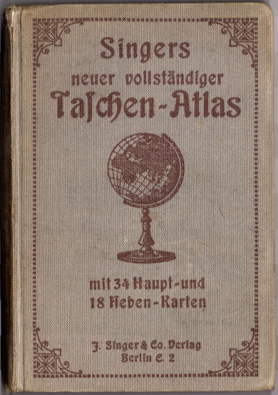 Singers neuer vollständiger Taschen-Atlas, 1913
Voorkant band