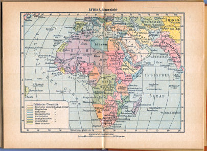 Taschen-Welt-Atlas, 1927
19. Afrika, Übersicht