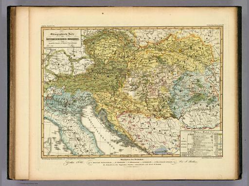 Berghaus' Physikalischer Atlas (1837-1848)
8.10. Ethnographische Karte der Österreichischen Monarchie (1846)