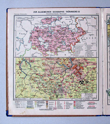 Haack, Thüringer Schulatlas, 1932
6. Zur allgemeinen Geographie Thüringens III