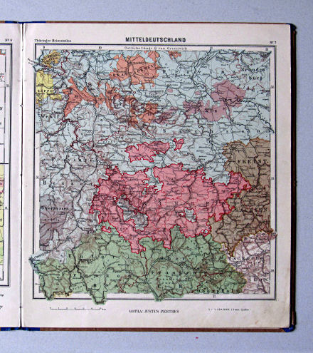 Haack, Thüringer Schulatlas, 1932
7. Mitteldeutschland