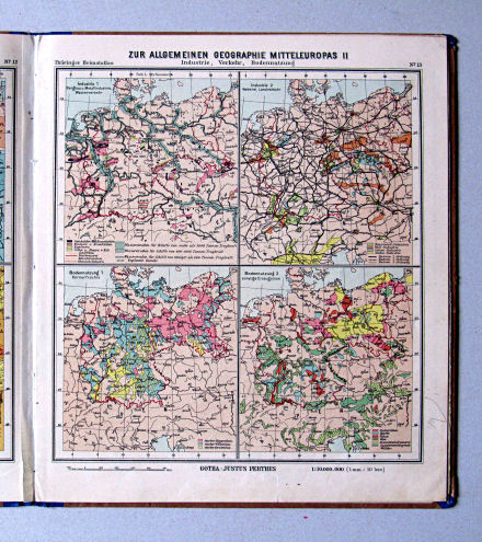 Haack, Thüringer Schulatlas, 1932
13. Zur allgemeinen Geographie Mitteleuropas II