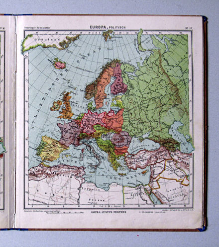 Haack, Thüringer Schulatlas, 1932
17. Europa, politisch