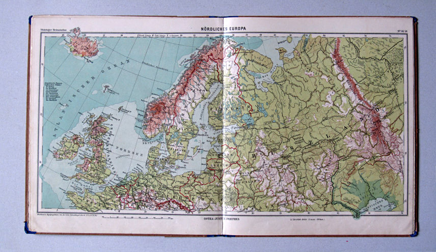 Haack, Thüringer Schulatlas, 1932
18/19. Nördliches Europa