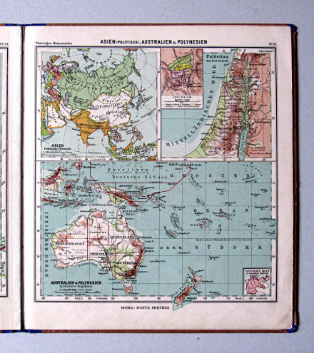 Haack, Thüringer Schulatlas, 1932
25. Asien, politisch. Australien und Polynesien