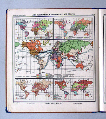 Haack, Thüringer Schulatlas, 1932
30. Zur allgemeinen Geographie der Erde II