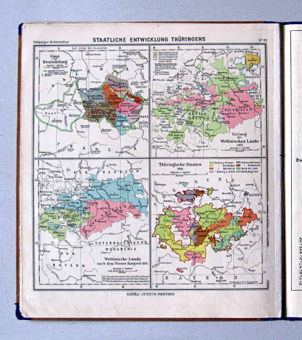 Haack, Thüringer Schulatlas, 1932
32. Staatliche Entwicklung Thüringens