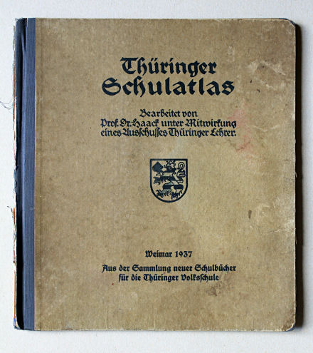 Haack, Thüringer Schulatlas, 1937
Voorkant band