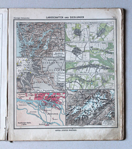 Haack, Thüringer Schulatlas, 1941
1. Landschaften und Siedlungen