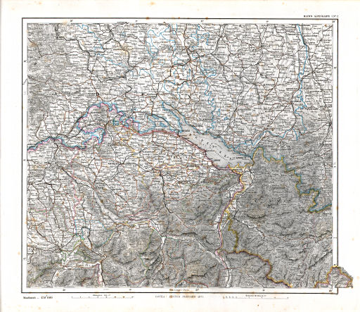 Mayr's Alpenkarte (1875)
I. Nº 2. Schaffhausen, Zürich, Luzern, Bregenz