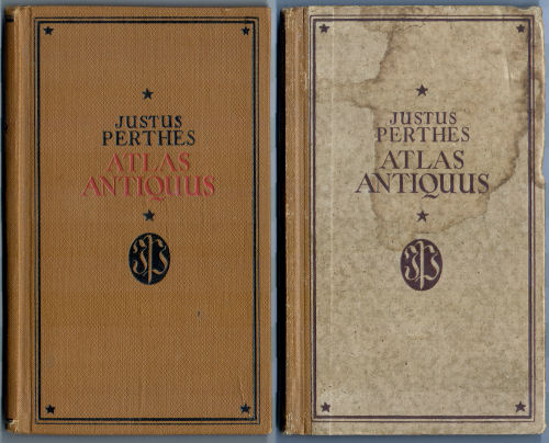 Perthes Atlas antiquus
Voorkant banden (ca. 1924, ca. 1943)