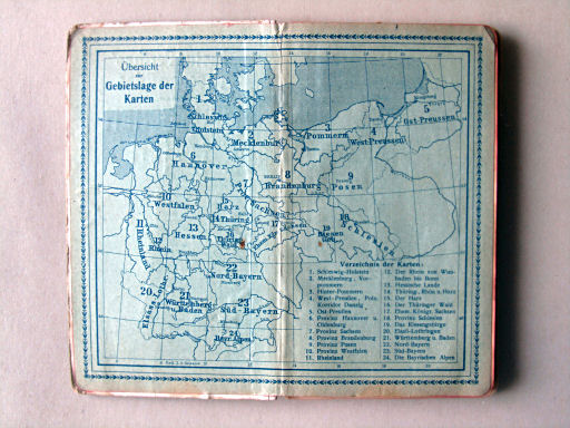 Taschen-Atlas vom Deutschen Reich (1922)
Schutblad voorin / Front endpaper