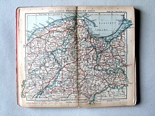 Taschen-Atlas vom Deutschen Reich (1922)
4. Poln. Korridor, Westpreussen, Danzig